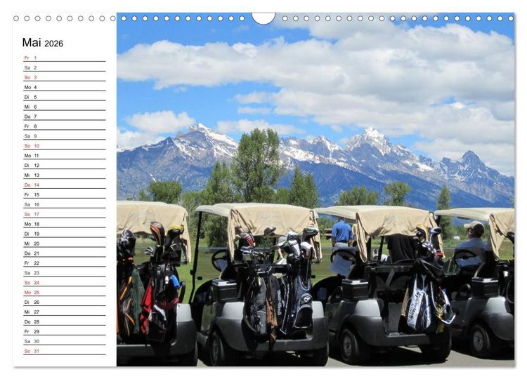 Produktbild: Abenteuer Golfspielen. Impressionen (Wandkalender 2026 DIN A3 quer), CALVENDO Monatskalender