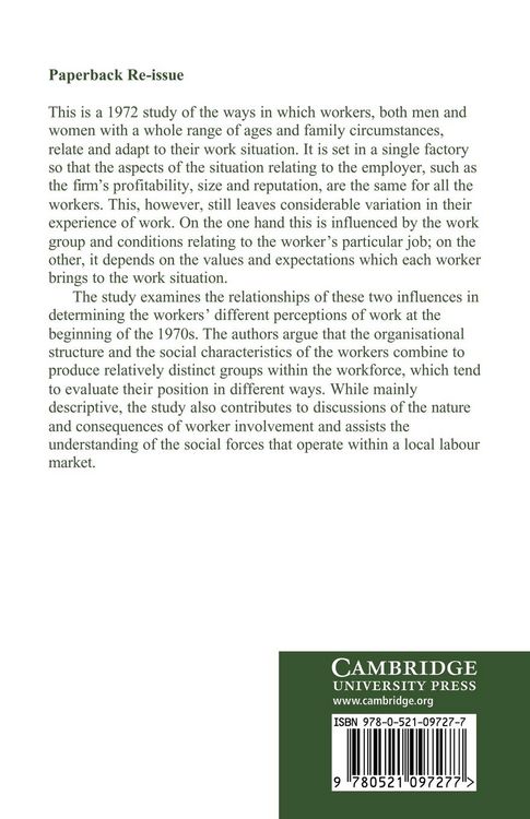 Produktbild: Perceptions of Work