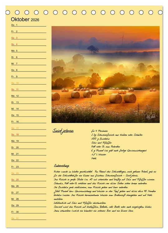Produktbild: Ostfriesland - Appetit auf mehr / Geburtstagskalender (Tischkalender 2026 DIN A5 hoch), CALVENDO Monatskalender
