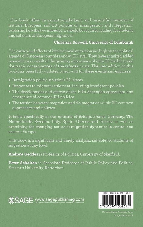 Produktbild: The Politics of Migration and Immigration in Europe