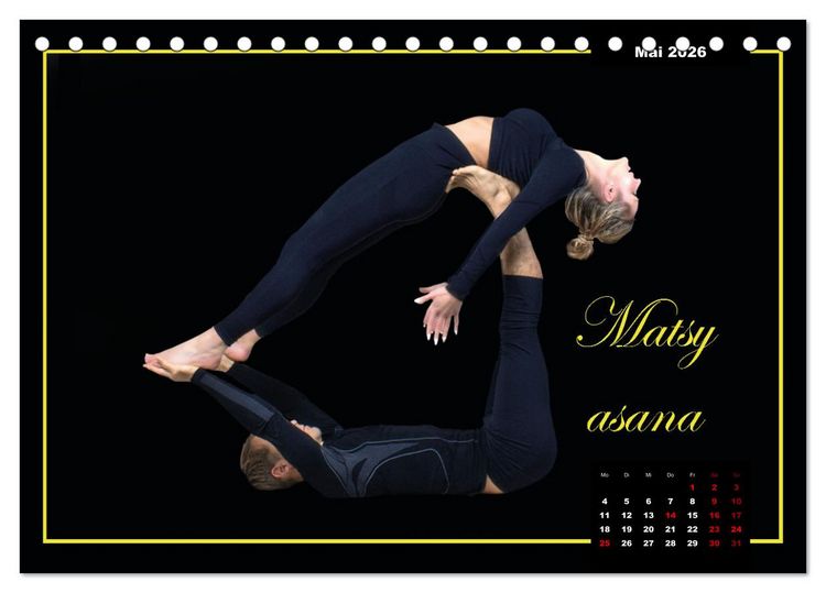 Produktbild: Yoga - Asana (Tischkalender 2026 DIN A5 quer), CALVENDO Monatskalender