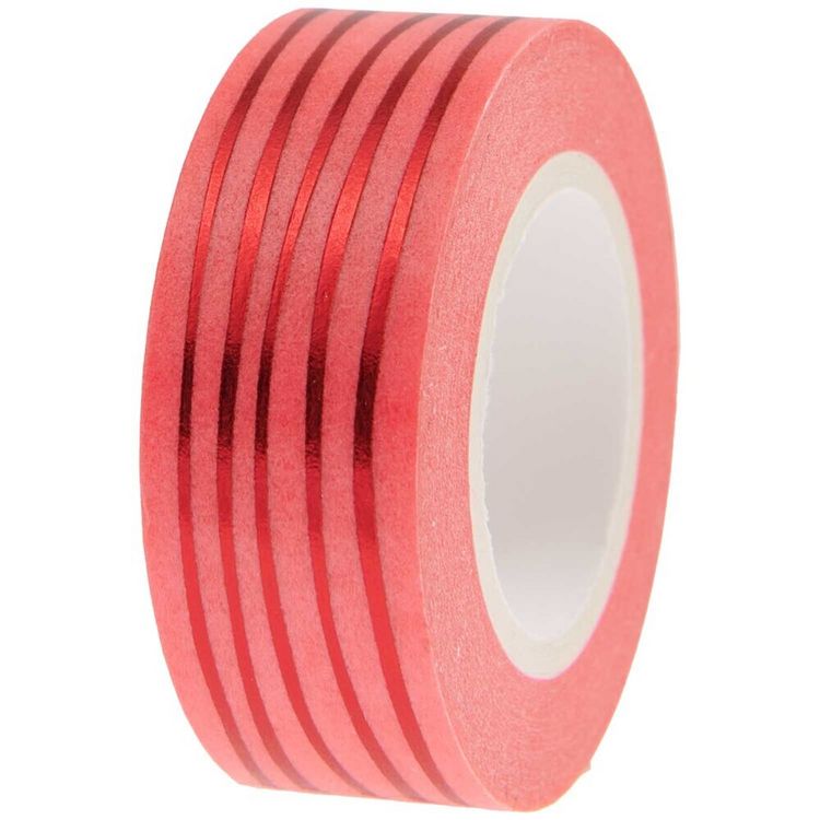 Produktbild: Tape Lines, Neon Pink / Red,, 1,5 cm x 10 m