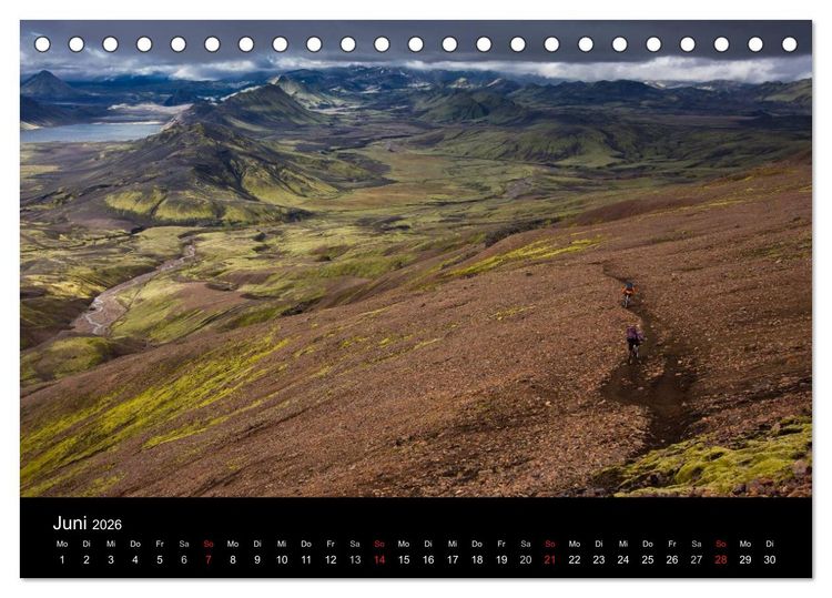 Produktbild: Bike Abenteuer Island (Tischkalender 2026 DIN A5 quer), CALVENDO Monatskalender