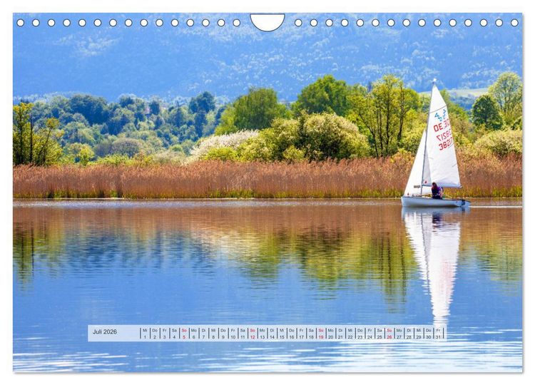 Produktbild: Rund um den Wallersee (Wandkalender 2026 DIN A4 quer), CALVENDO Monatskalender