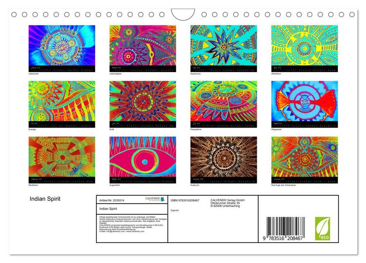 Produktbild: Indian Spirit (Wandkalender 2026 DIN A4 quer), CALVENDO Monatskalender