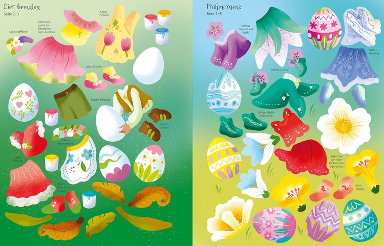 Produktbild: Mein Anziehpuppen-Stickerbuch: Ostern im Feenland