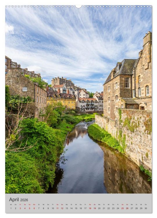 Produktbild: EDINBURGH Historisches Stadtherz (hochwertiger Premium Wandkalender 2026 DIN A2 hoch), Kunstdruck in Hochglanz