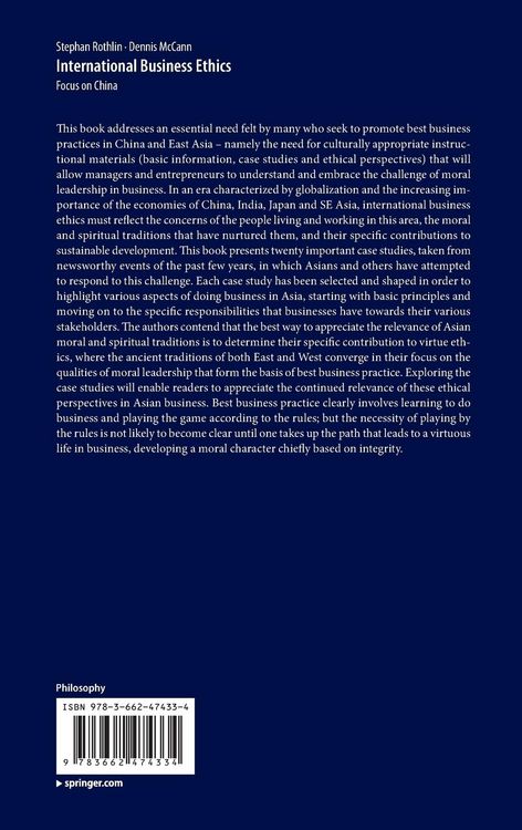 Produktbild: International Business Ethics