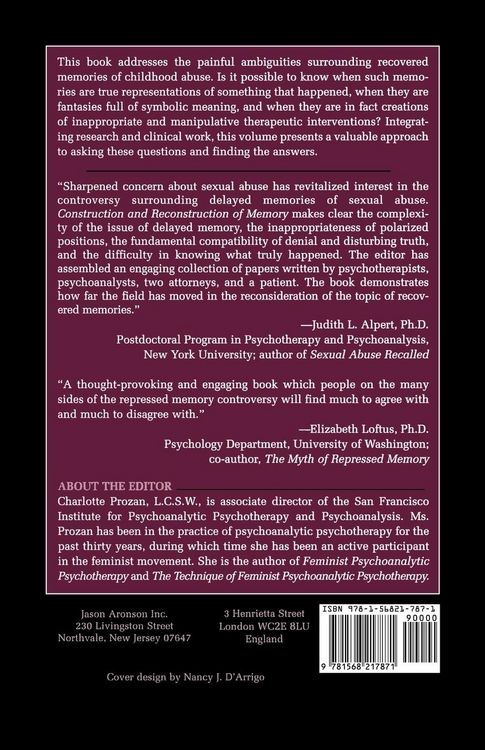Produktbild: Construction and Reconstruction of Memory