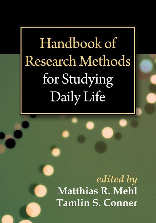 Produktbild: Handbook of Research Methods for Studying Daily Life