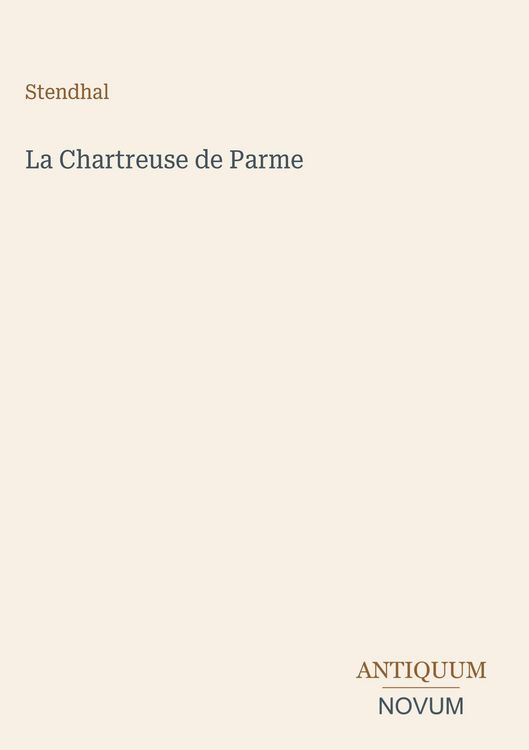 Produktbild: La Chartreuse de Parme