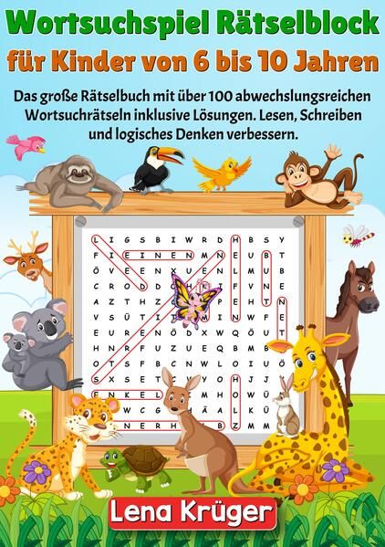 Produktbild: Wortsuchspiel R&auml;tselblock f&uuml;r Kinder von 6 bis 10 Jahren