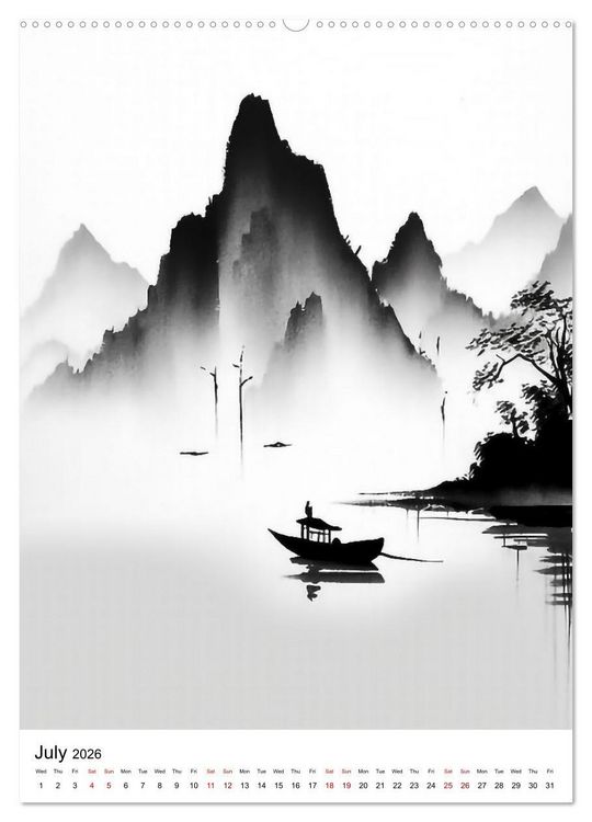 Produktbild: Zen Serenity (Wall Calendar 2026 DIN A2 portrait), CALVENDO 12 Month Wall Calendar