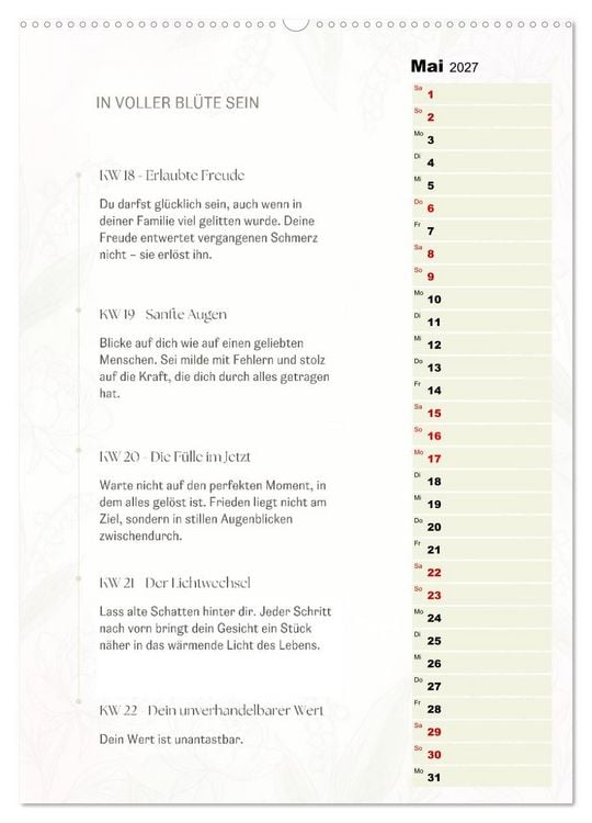 Produktbild: SEELENKOMPASS (Wandkalender 2027 DIN A2 hoch), CALVENDO Monatskalender