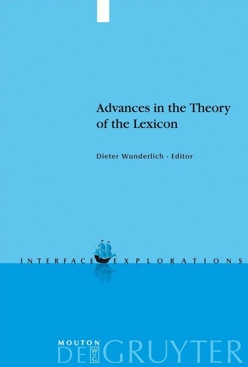 Produktbild: Advances in the Theory of the Lexicon
