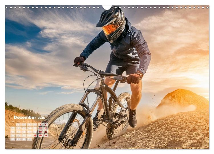 Produktbild: Abfahrtsrausch Downhill Aktion (Wandkalender 2026 DIN A3 quer), CALVENDO Monatskalender