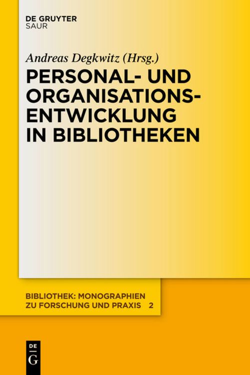 Produktbild: Personal- und Organisationsentwicklung in Bibliotheken