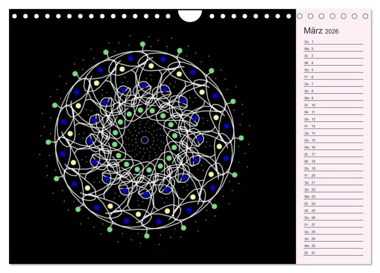 Produktbild: Filigran - Mandalas (Wandkalender 2026 DIN A4 quer), CALVENDO Monatskalender