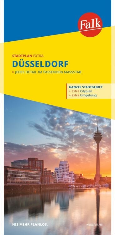 Produktbild: Falk Stadtplan Extra D&uuml;sseldorf 1:20.000