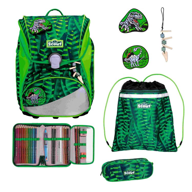Produktbild: Scout Schulranzen Set Alpha, Schulranzen Set, 4tlg, Danger Dino