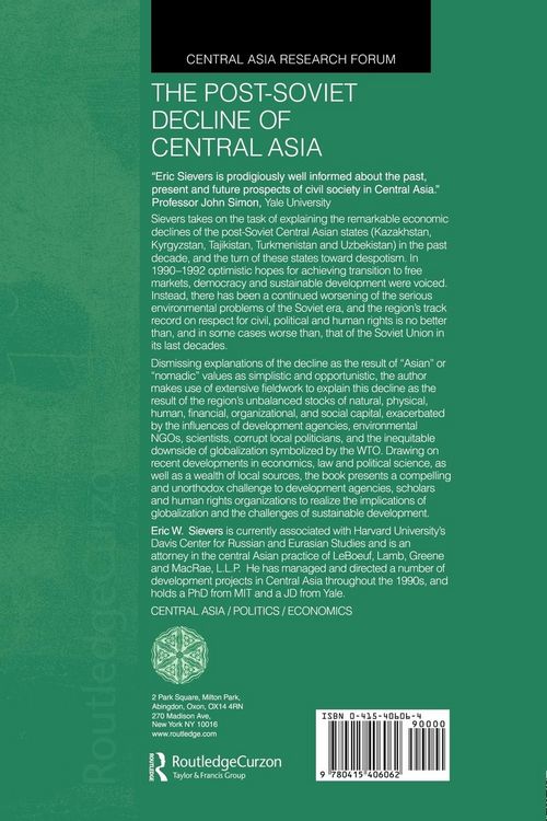 Produktbild: The Post-Soviet Decline of Central Asia