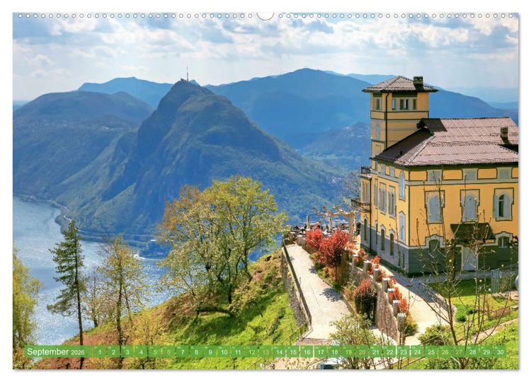 Produktbild: Wunderbares Tessin: Mediterranes Klima und italienisches Flair (Wandkalender 2026 DIN A2 quer), CALVENDO Monatskalender