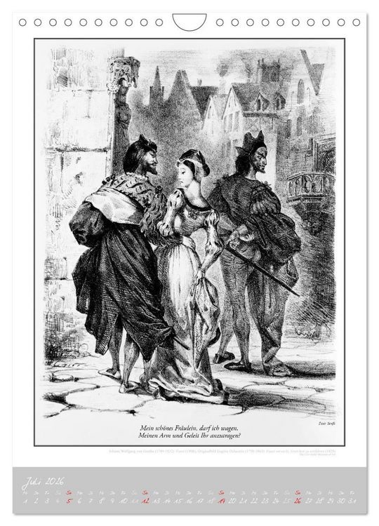 Produktbild: Faust - Weltliteraturkalender (Wandkalender 2026 DIN A4 hoch), CALVENDO Monatskalender