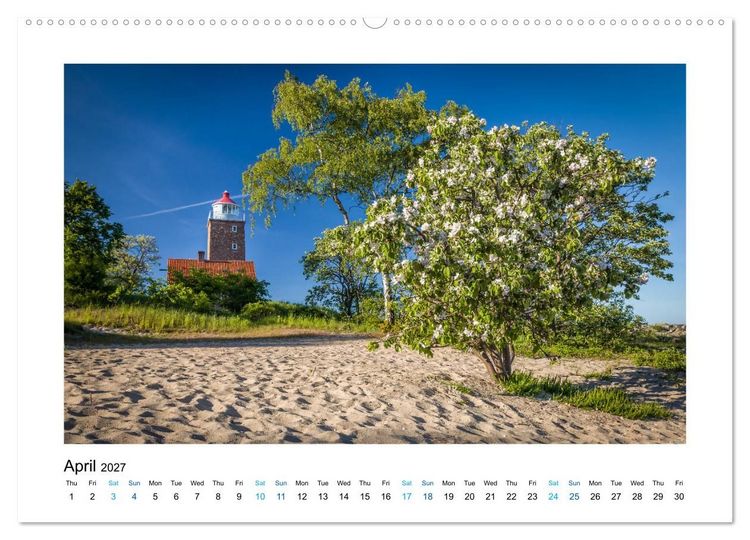 Produktbild: Longing for Bornholm (High Quality Premium Wall Calendar 2027 DIN A2 landscape),CALVENDO 12 Month Wall Calendar