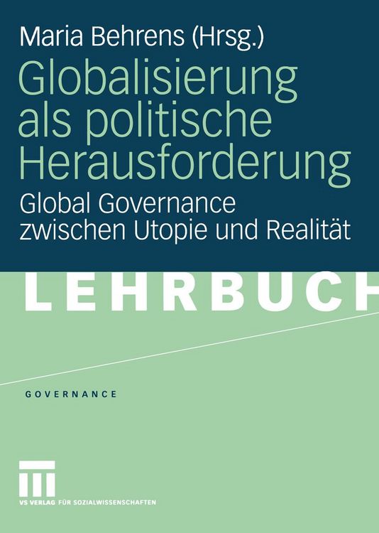 Produktbild: Globalisierung als politische Herausforderung