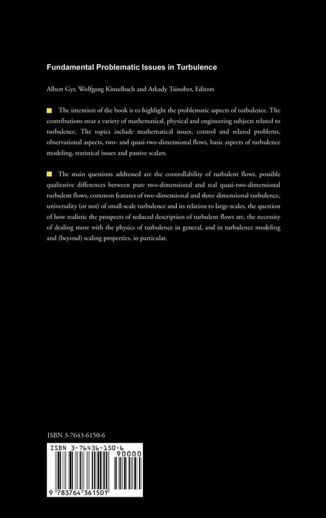 Produktbild: Fundamental Problematic Issues in Turbulence