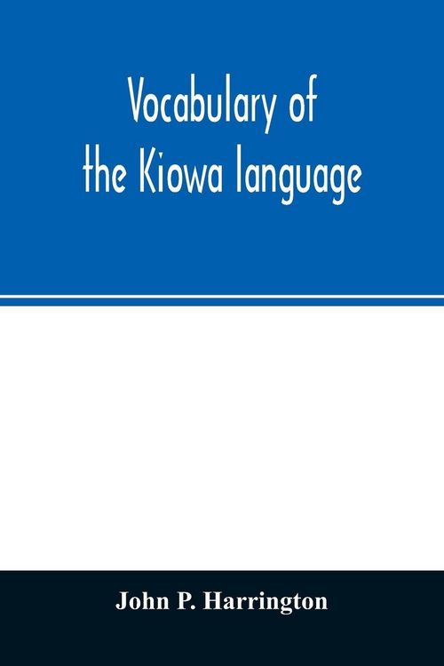 Produktbild: Vocabulary of the Kiowa language