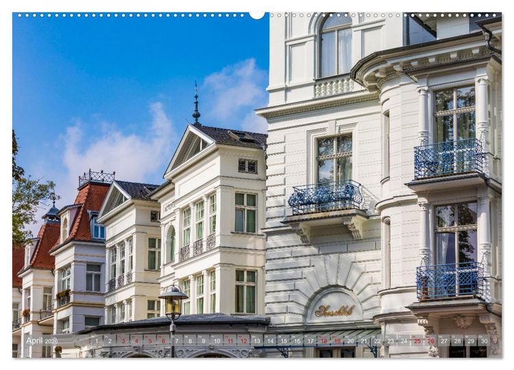 Produktbild: USEDOM Die drei Seeb&auml;der Ahlbeck - Heringsdorf - Bansin (hochwertiger Premium Wandkalender 2026 DIN A2 quer), Kunstdruck in Hochglanz