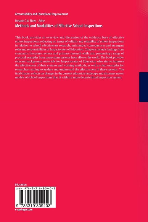 Produktbild: Methods and Modalities of Effective School Inspections