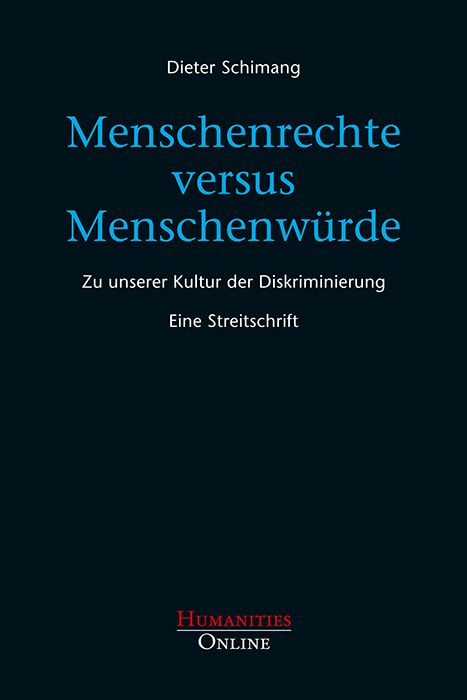 Produktbild: Menschenrechte versus Menschenw&uuml;rde