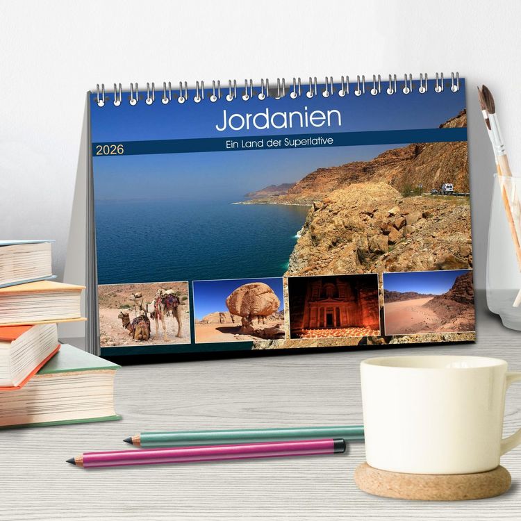 Produktbild: Jordanien - Ein Land der Superlative (Tischkalender 2026 DIN A5 quer), CALVENDO Monatskalender