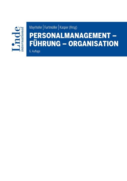 Produktbild: Personalmanagement - F&uuml;hrung - Organisation