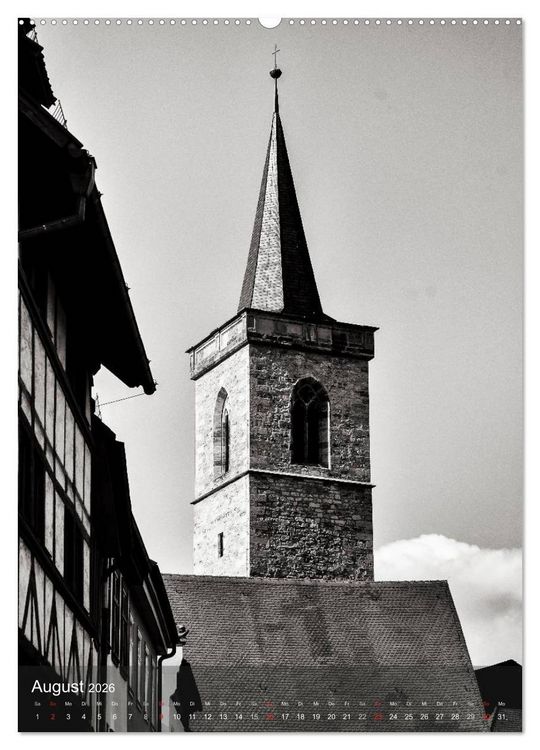 Produktbild: Ein Blick auf Erfurt (Wandkalender 2026 DIN A2 hoch), CALVENDO Monatskalender
