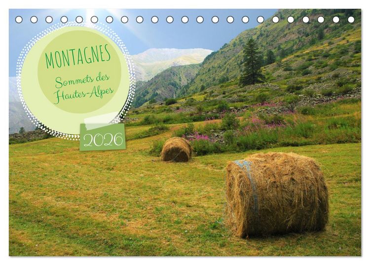 Produktbild: MONTAGNES Sommets des Hautes-Alpes (Calendrier de bureau 2026 DIN A5 vertical), CALVENDO calendrier mensuel