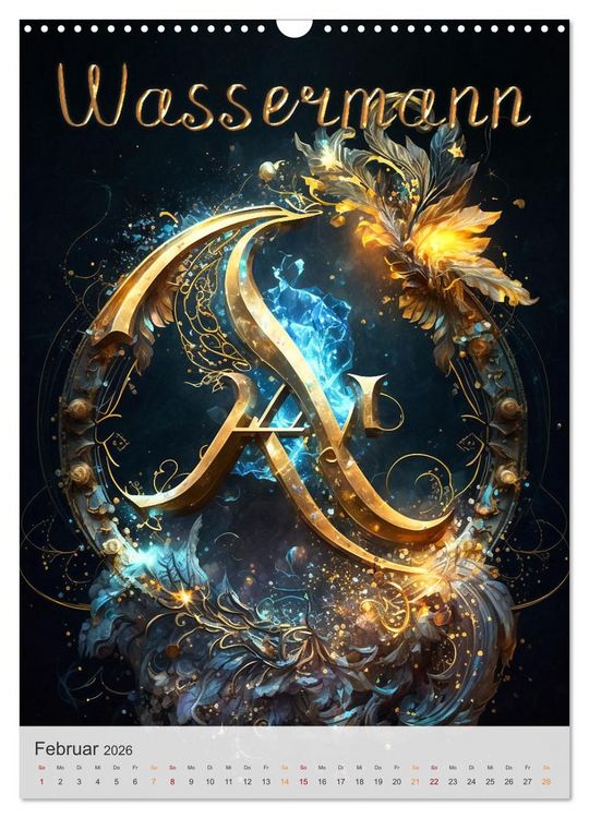Produktbild: Fantasievolle Sternzeichen (Wandkalender 2026 DIN A3 hoch), CALVENDO Monatskalender