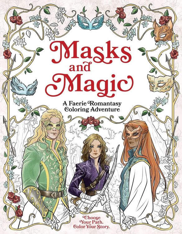 Produktbild: Masks and Magic: A Faerie Romantasy Coloring Adventure