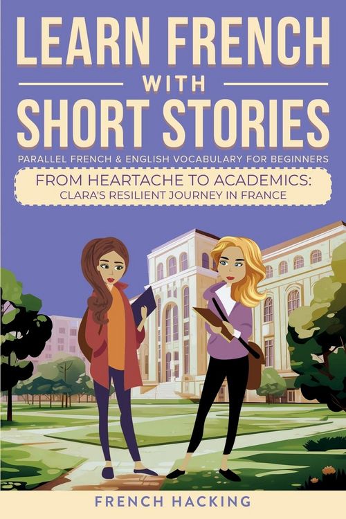 Produktbild: Learn French With Short Stories - Parallel French & English Vocabulary for Beginners. From Heartache to Academics