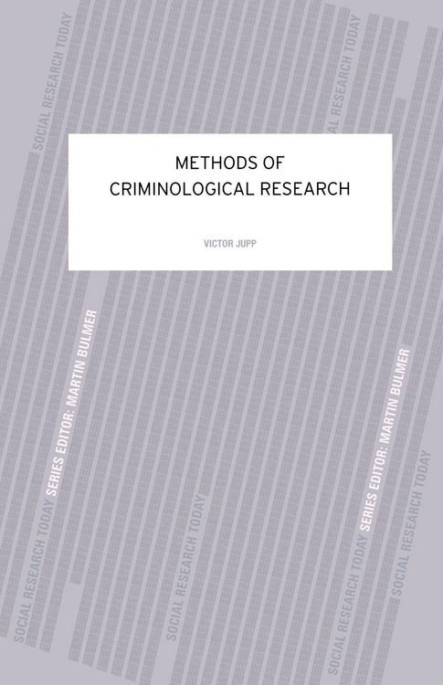 Produktbild: Methods of Criminological Research