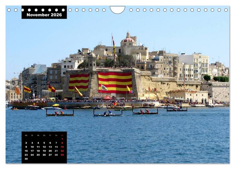Produktbild: Impressionen aus Malta (Wandkalender 2026 DIN A4 quer), CALVENDO Monatskalender