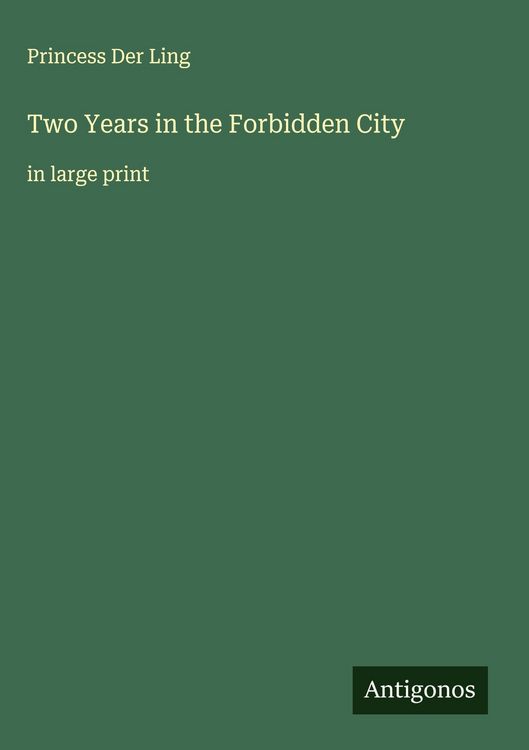 Produktbild: Two Years in the Forbidden City