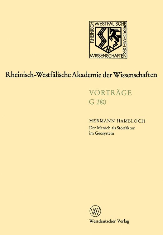 Bild vom Artikel Der Mensch als Störfaktor im Geosystem vom Autor Hermann Hambloch
