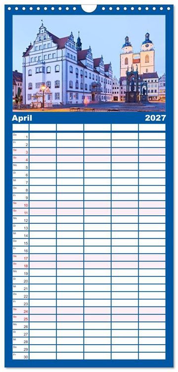 Produktbild: Familienplaner 2027 - Welterbe - Kultur und Natur in Deutschland mit 5 Spalten (Wandkalender, 21 x 45 cm) CALVENDO