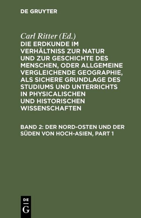 Produktbild: Der Nord-Osten und der S&uuml;den von Hoch-Asien