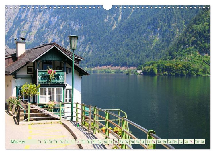 Produktbild: Hallstatt, Marktgemeinde am Hallst&auml;tter See (Wandkalender 2026 DIN A3 quer), CALVENDO Monatskalender
