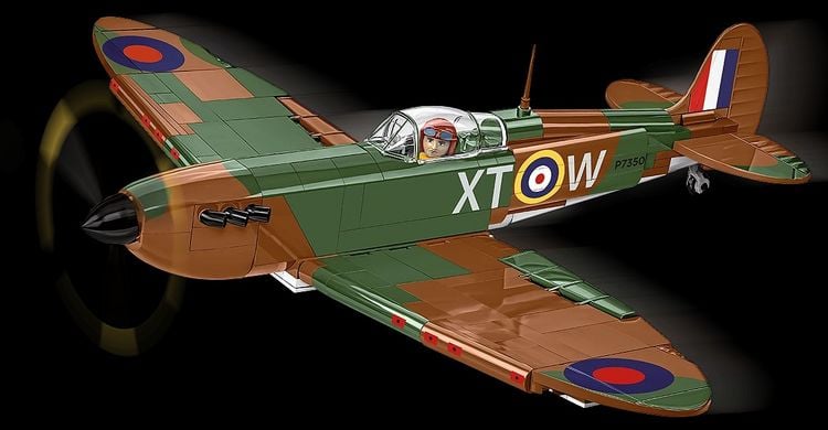 Produktbild: COBI Historical Collection 5778 - Supermarine Spitfire Mk.II, WWII, Bausatz 1:32, 384/1 Klemmbausteine