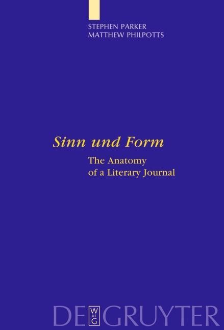 Produktbild: "Sinn und Form"